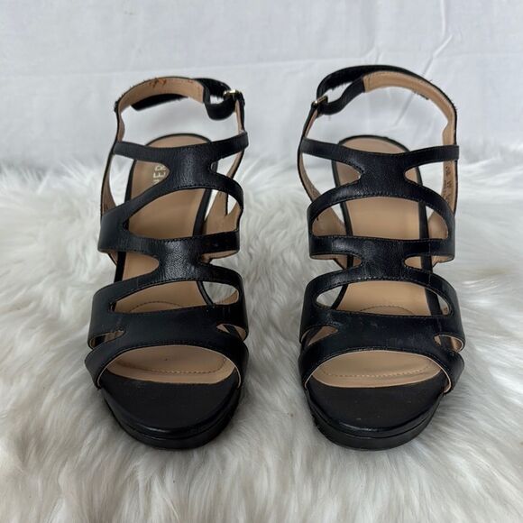 Naturtalizer Pressley Women's Black Leather Strappy Sandals WIDE WIDTH Sz 8.5 - Picture 3 of 8
